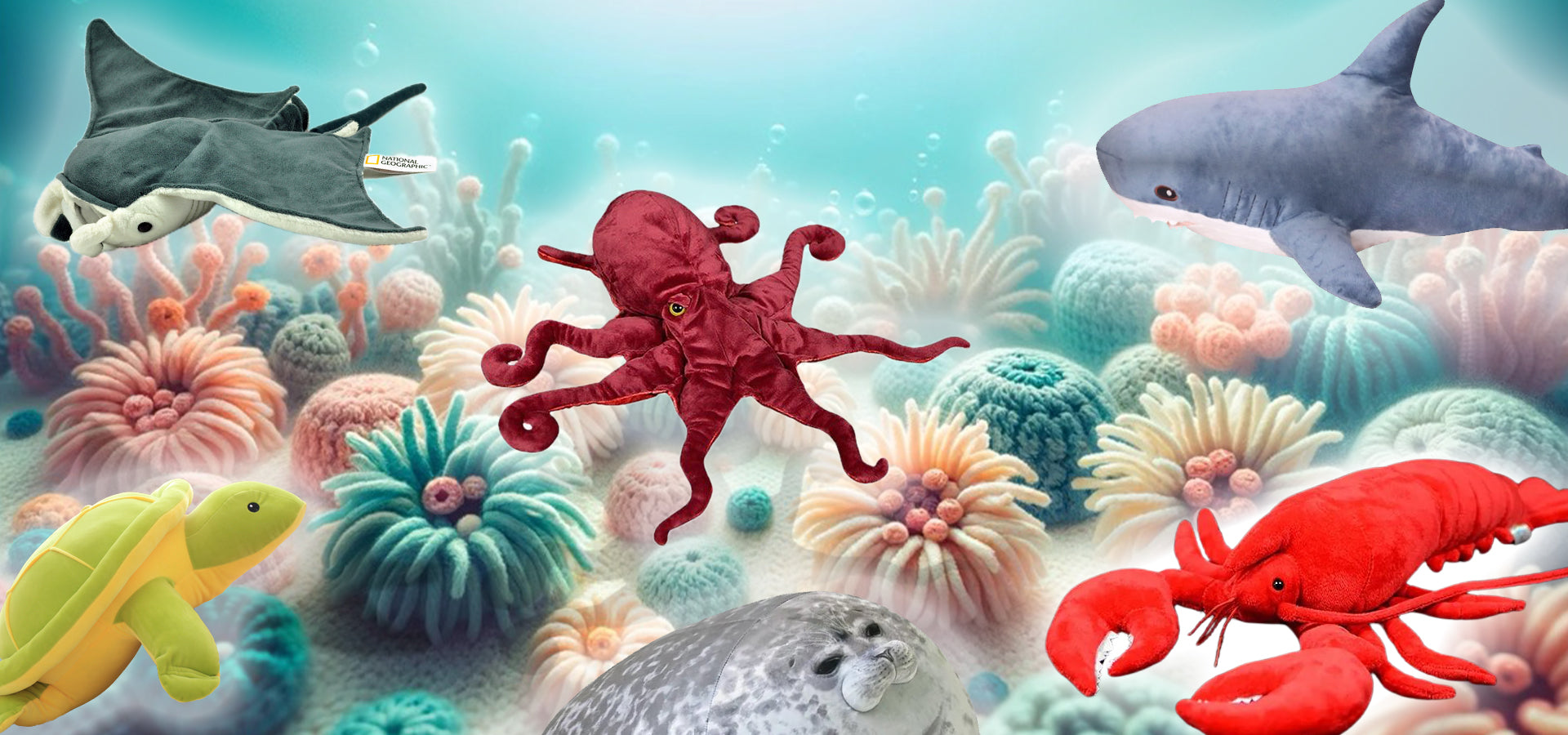 Plushtery Ocean Creatures Collection Banner