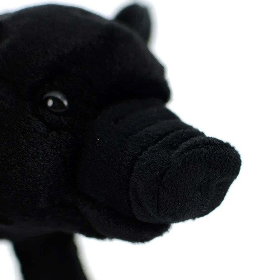 Black Piglet Plush Toy Plushtery