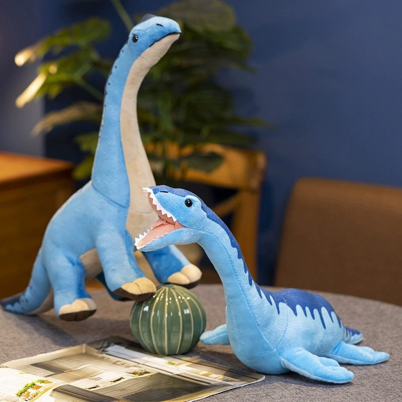 Blue Brachiosaurus Dinosaur Plush Toy