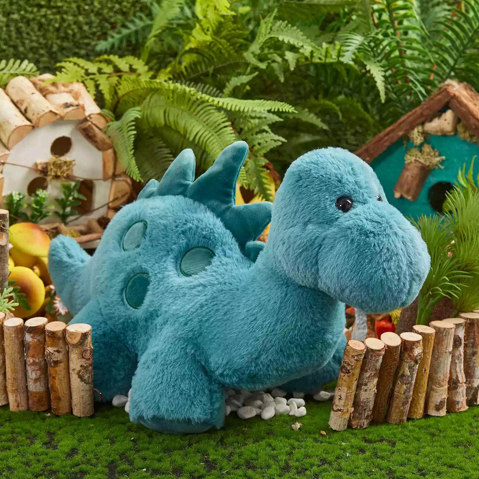 Blue Stegosaurus Plush Toy