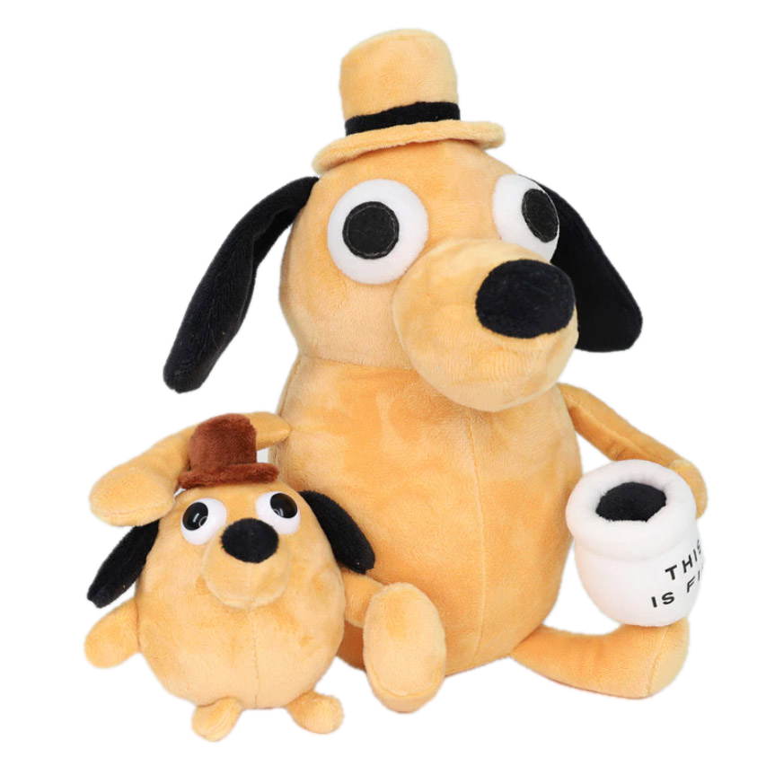 This Is Fine Dog Toy