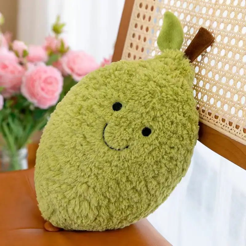 Fluffy Pear Plush Toy