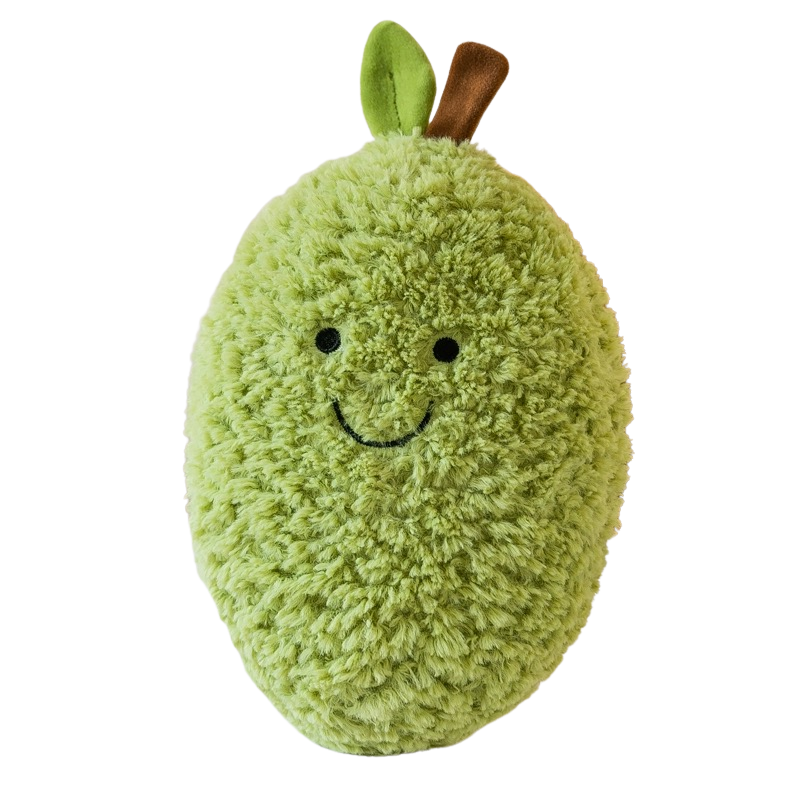 Fluffy Pear Plush Toy