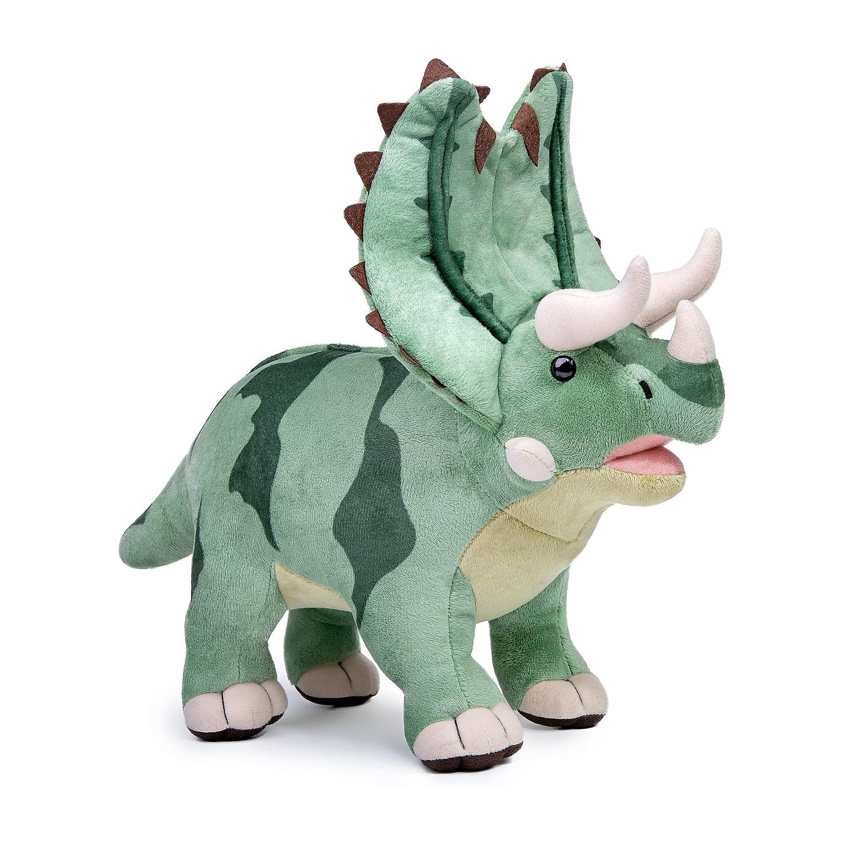 Green Triceratops Stuffed Animal