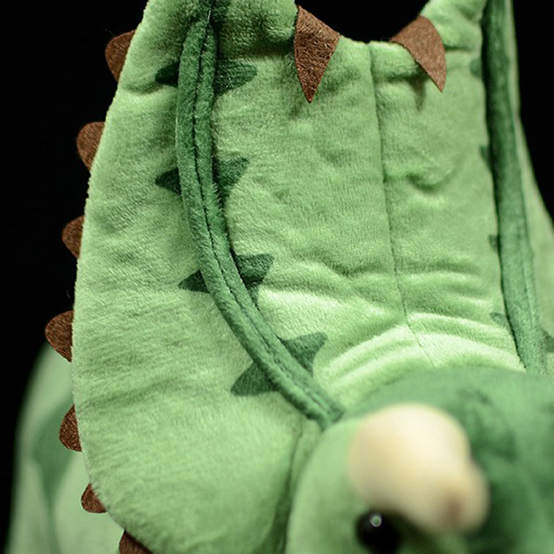 Green Triceratops Stuffed Animal