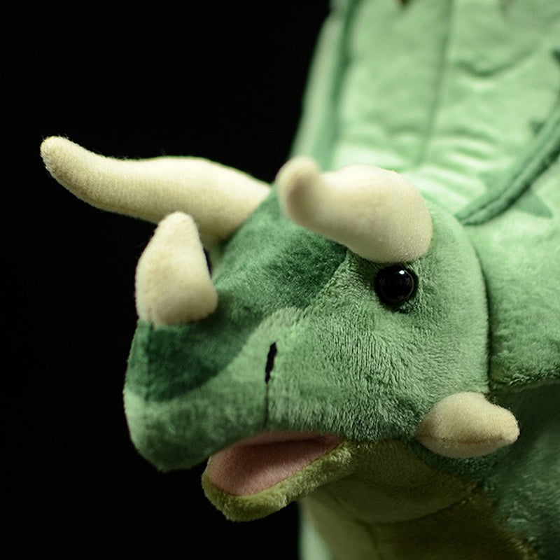 Green Triceratops Stuffed Animal