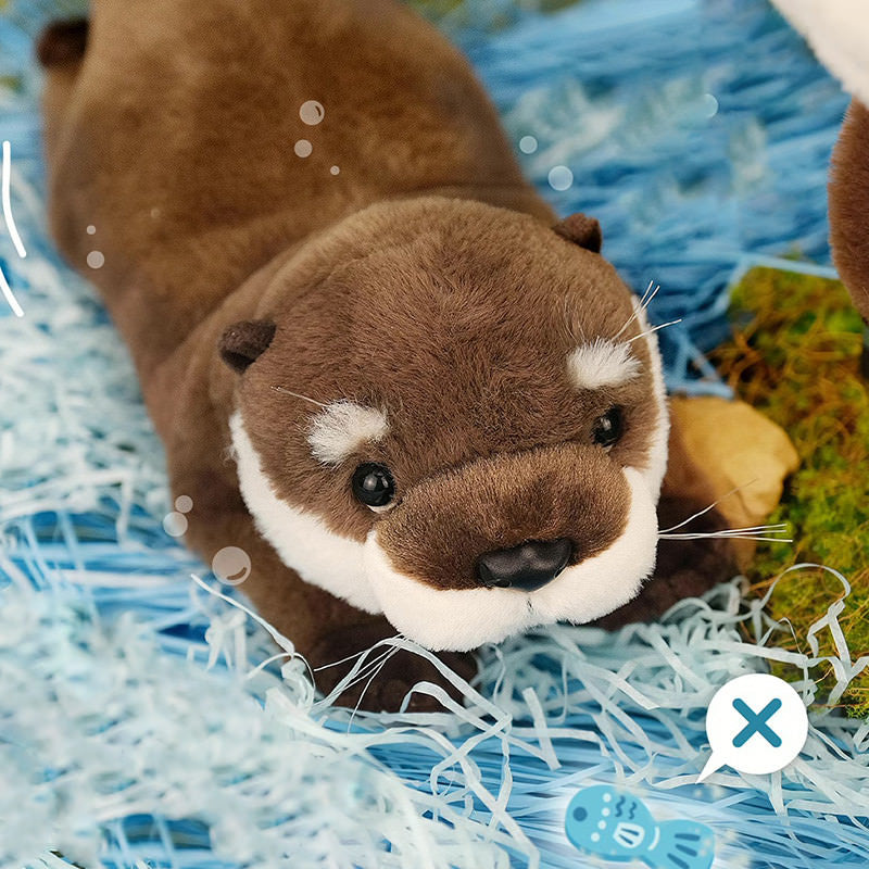 Realistic Otter Plush Toy