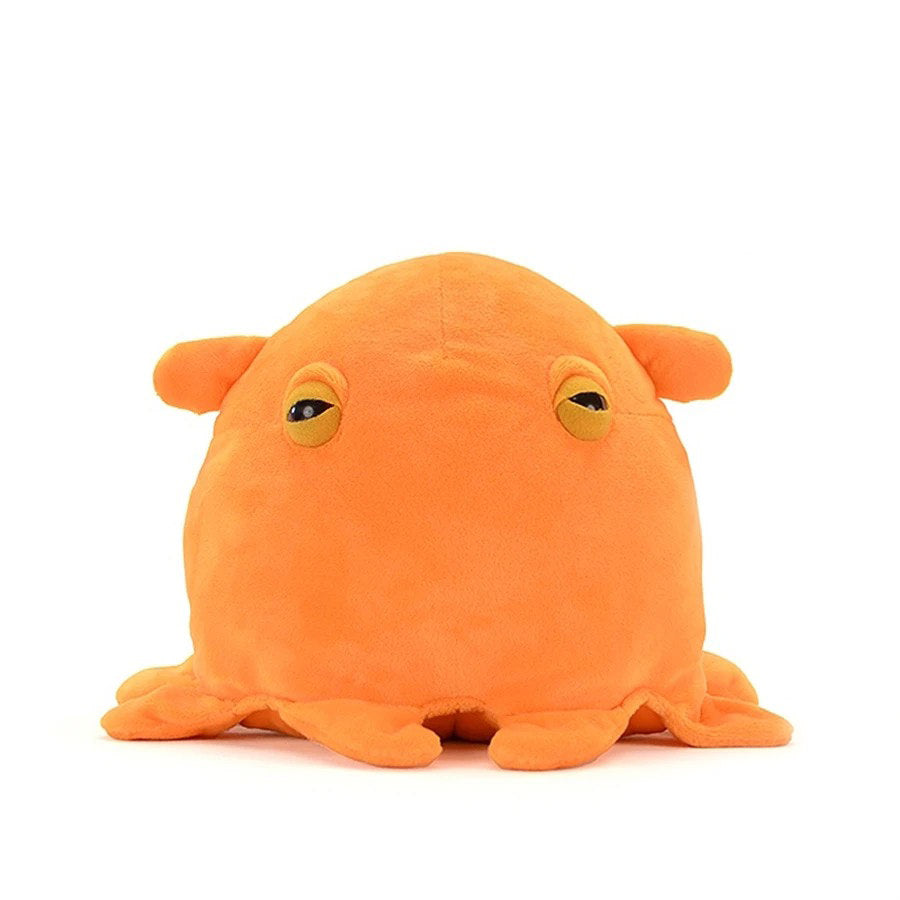 Orange Sleepy Octopus Plush Toy