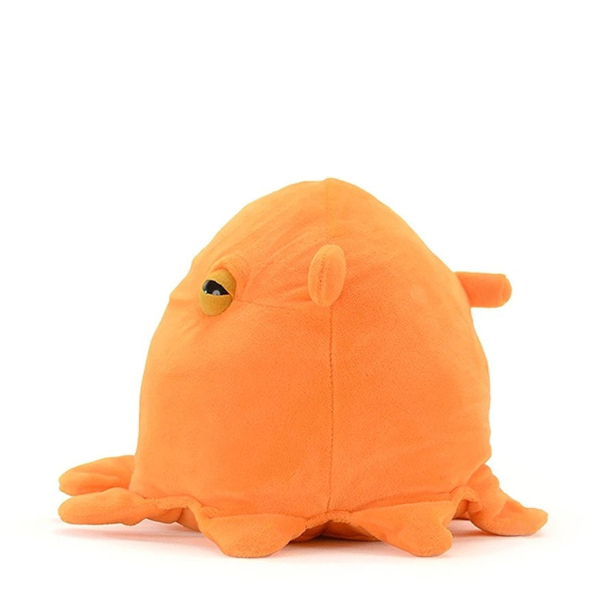 Orange Sleepy Octopus Plush Toy