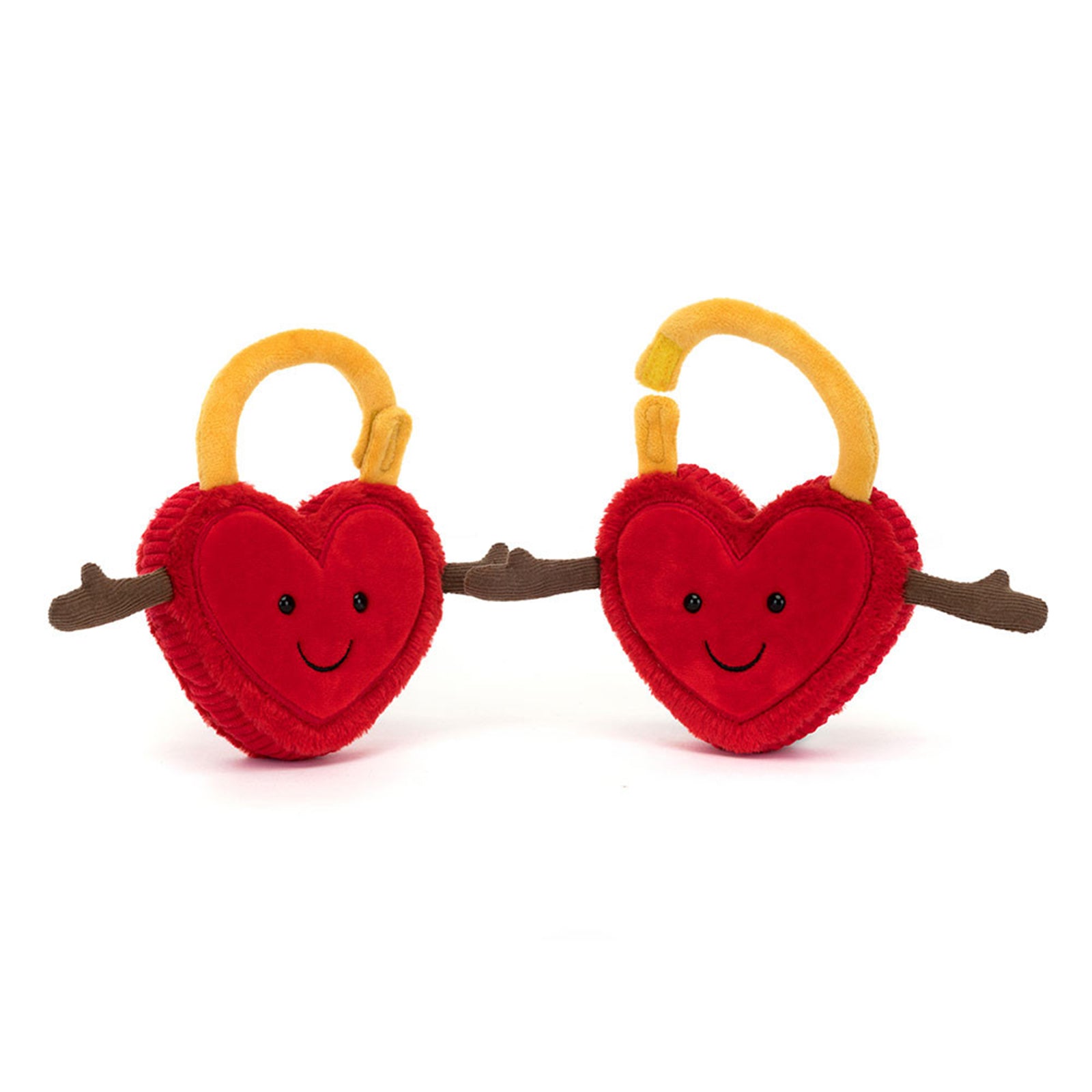 Valentine's Heart Shaped Love Locks Plush Toy