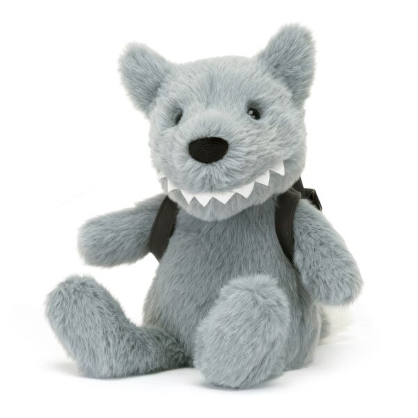 Backpack Wolf Plush Toy