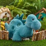 Blue Stegosaurus Plush Toy
