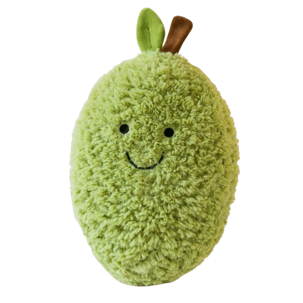Fluffy Pear Plush Toy